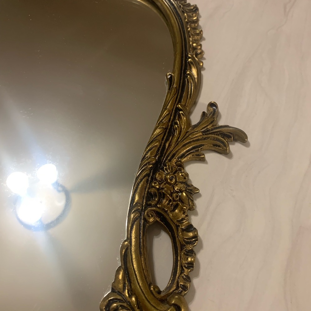 🔥💕WOW Very large vintage mirror in Victorian brass🔥RARE - Picture 7 of 16